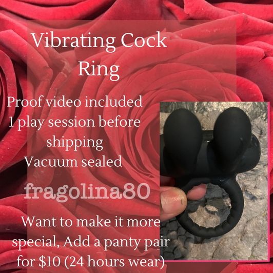 Used vibrating cock ring