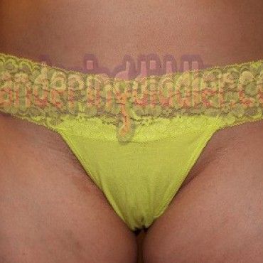 Yellow Lacy Thong