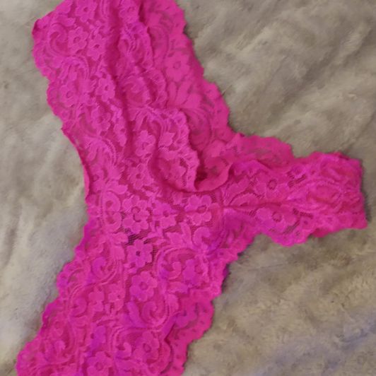 Pink soiled underwear