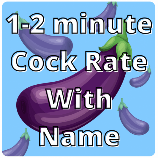 1 to 2 minute video cock rate with name