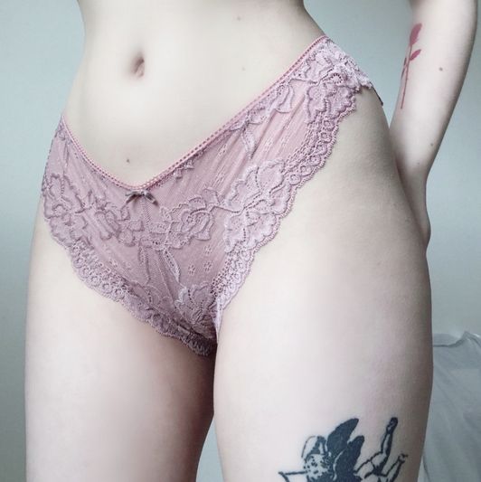 Pink lacy panties
