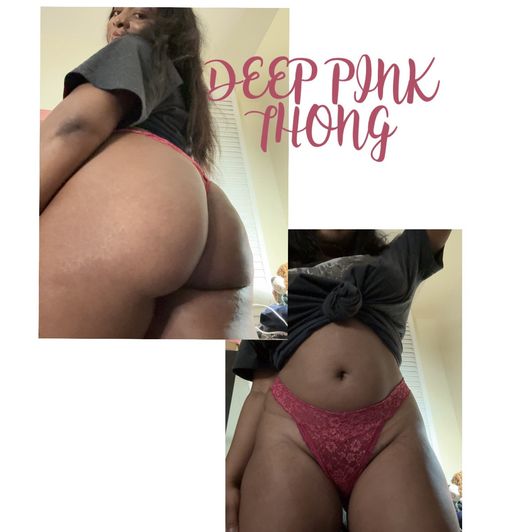 Deep Pink Thong