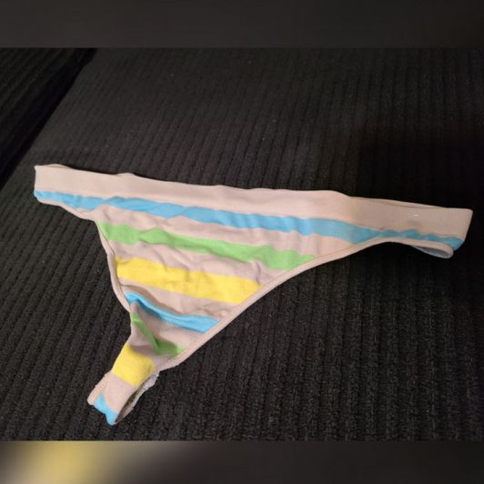 Used stripped thong