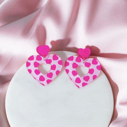 Princess pink earrings