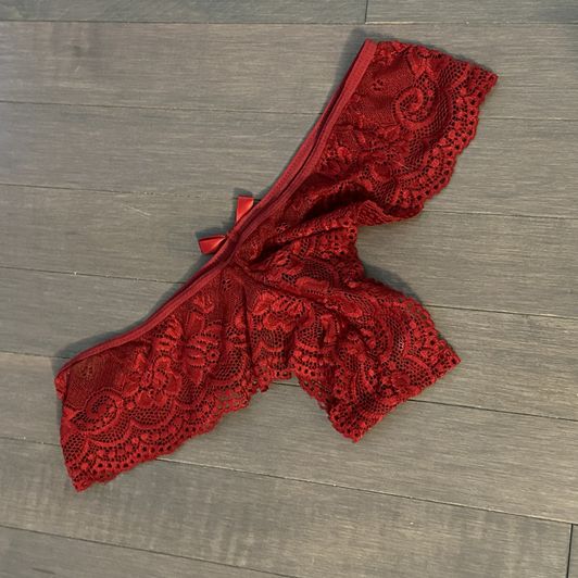 Lacey Red with Bow Undies