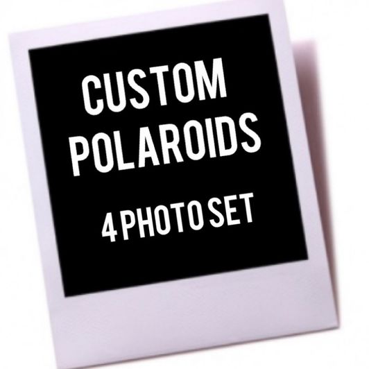 Custom Polaroid 4 Photo Set