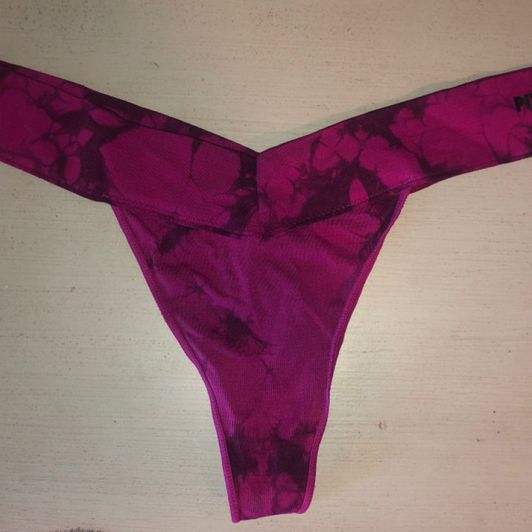 Used Pink Victorias Secret Thong