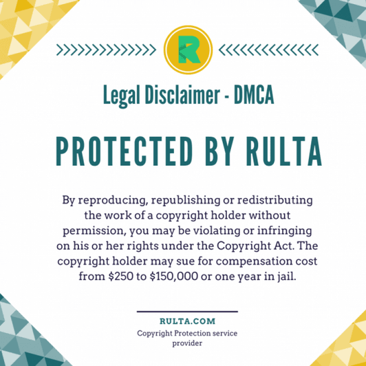 1 month of Rulta copyright protection