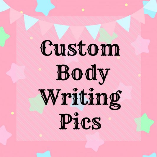 Custom Body Writing Photo Set