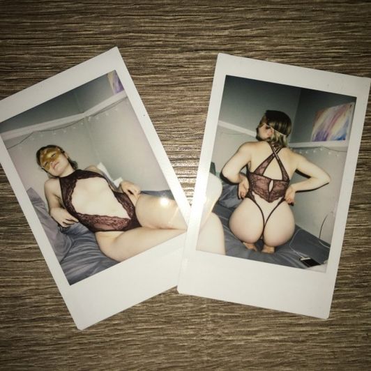 Lesbian Lingerie Nude Polaroid Instax