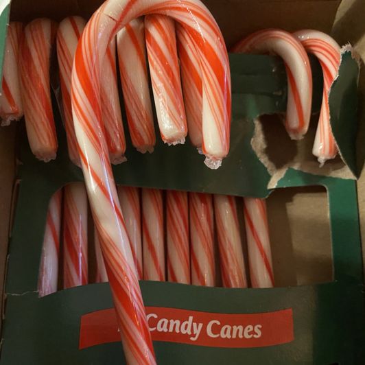 USED candy canes!