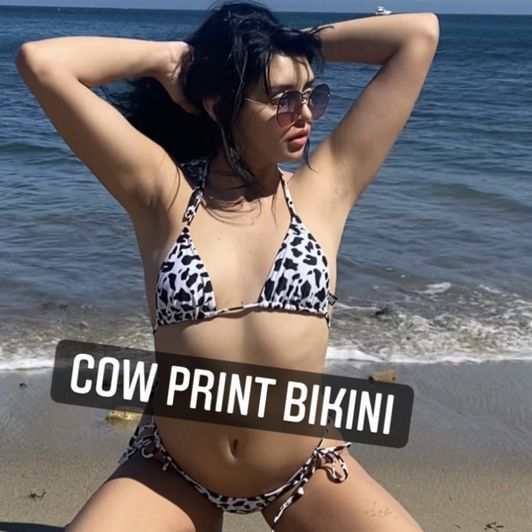 Malibu cow print bikini