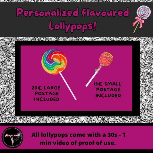 Personalised lollypops