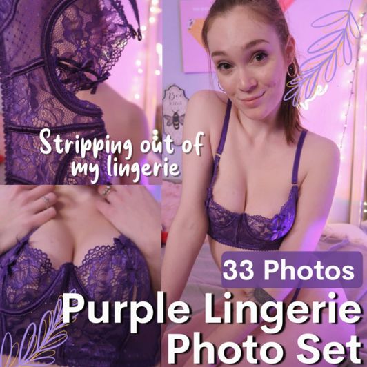 Purple Lingerie Photo Set