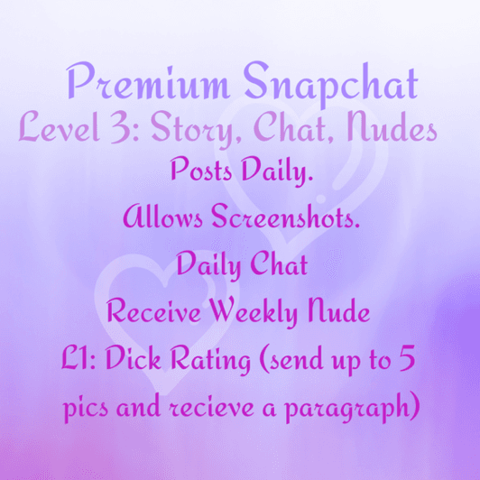 Premium Snapchat : Level 3