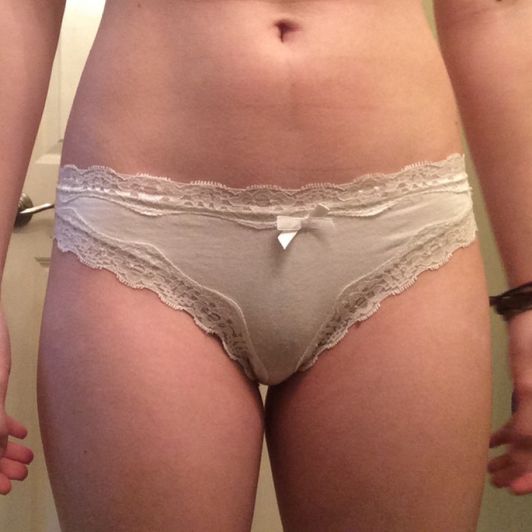 Lacy white panties