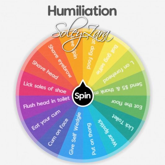 Humiliation wheel spin