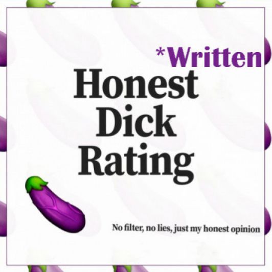 Written dick rating