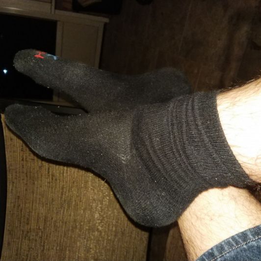 Dirty smelly work socks