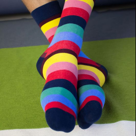 Bright long socks