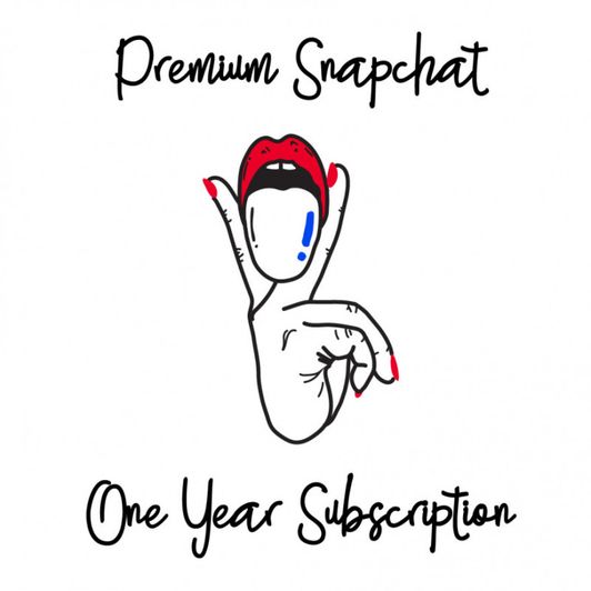 One Year Premium Snapchat Subscription
