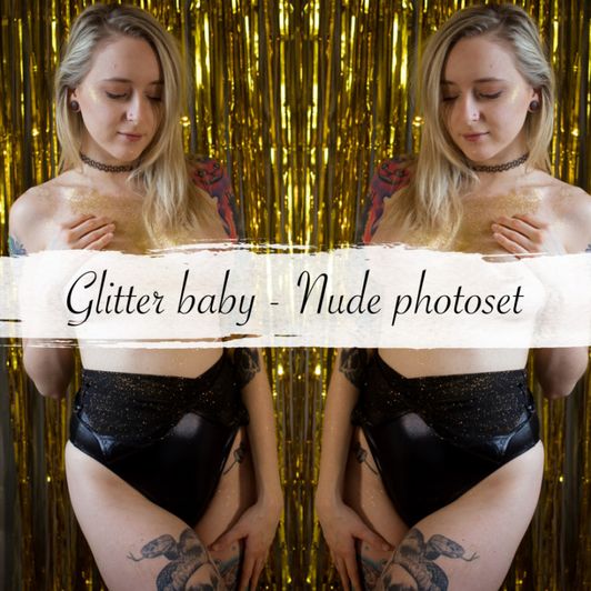Glitter baby nude photoset