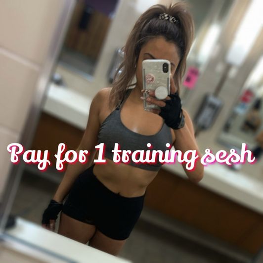 Pay for 1 training sesh