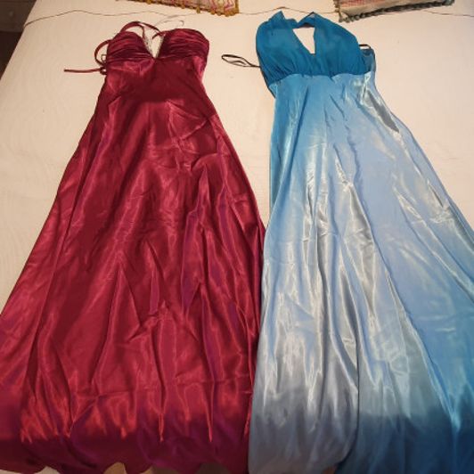 Satin pack Two satin dresses