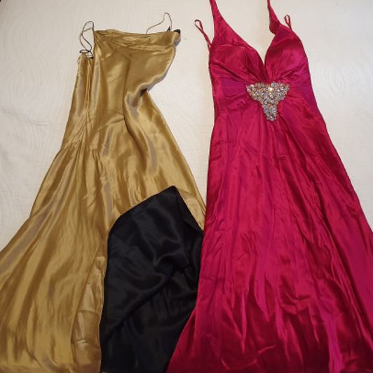 Satin Pack two satin party dresses