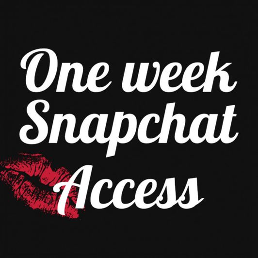 One Week Snapchat Subscription