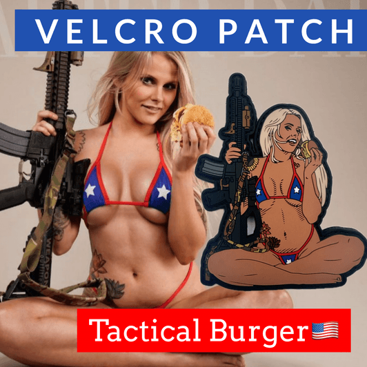 Velcro Morale Patch Bikini Burger AR