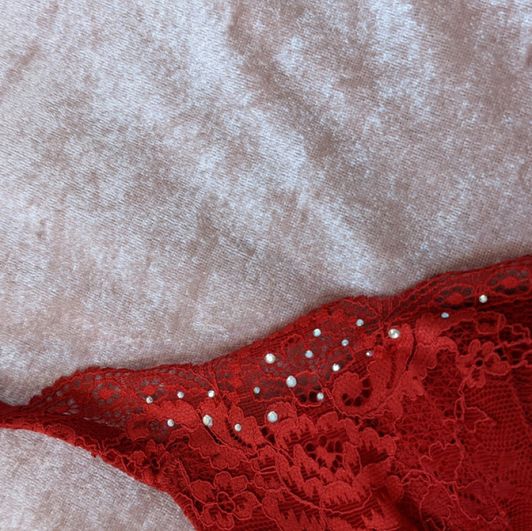 Red Lace Padded Lasenza Bra