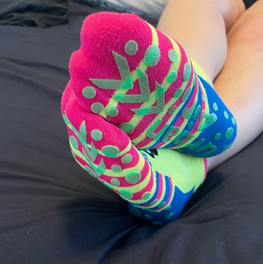 Dirty Colorful Grippy Socks