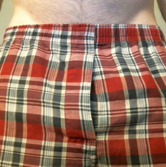 Red and blue boxers
