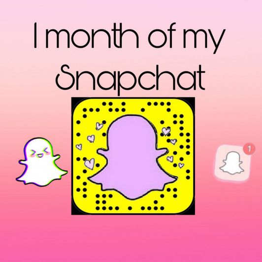One Month of My  Naughty Snapchat!