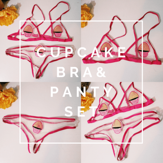 Cupcake Bra and Panty Set