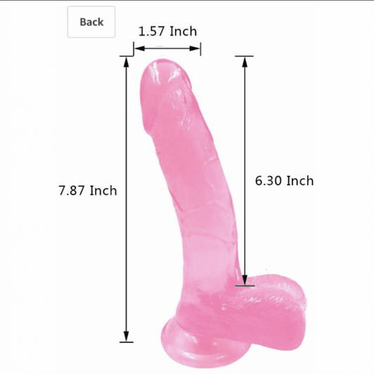 Clear Pink 6inch Dildo