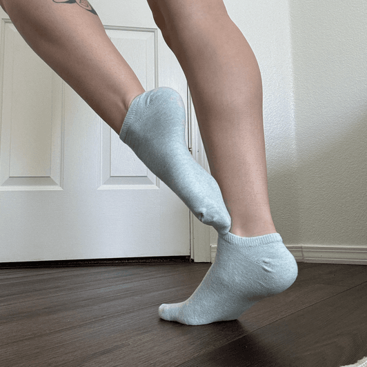 pale blue ankle socks