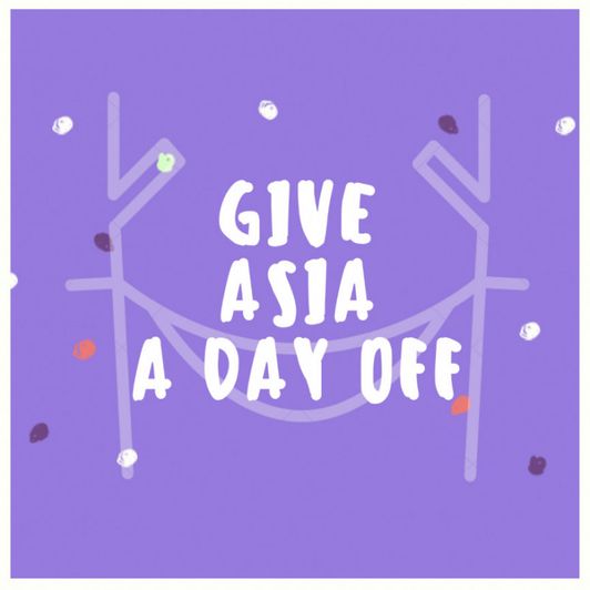 give asia a day off work