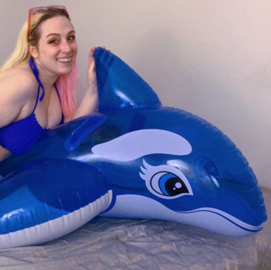Lil Blue Whale Float
