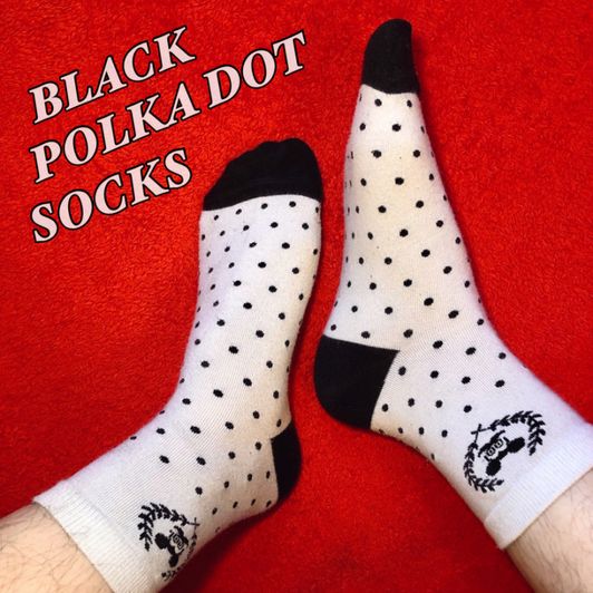 Black Polka Dot Socks