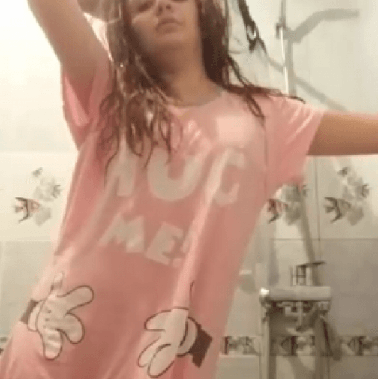 Stripping Pink Dress Video Photos