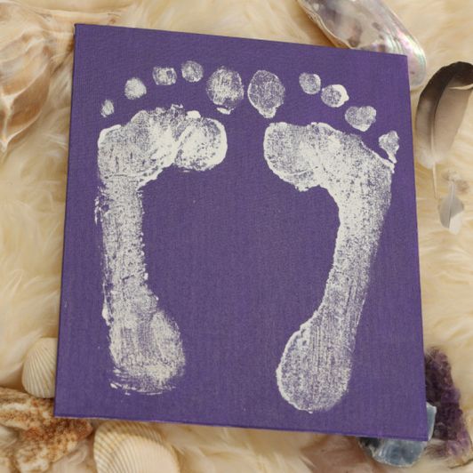 Purple White Ziva Feet