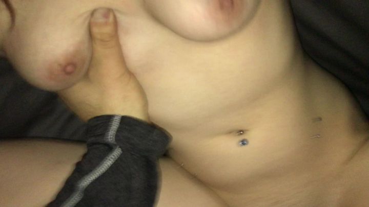 Young slut filled with cum outdoors