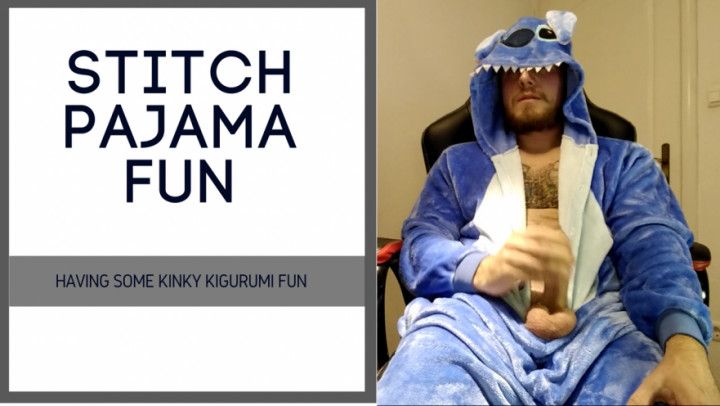 Fun time in my Stitch pajamas