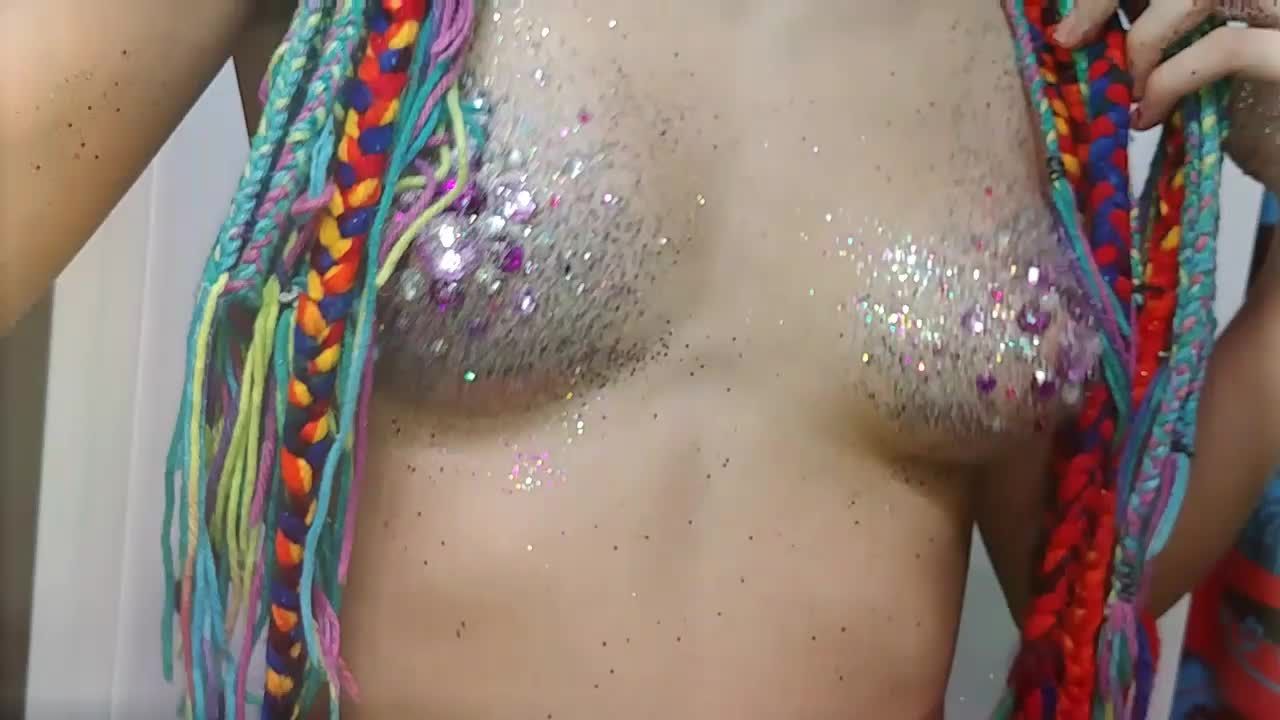 Glitter boobs