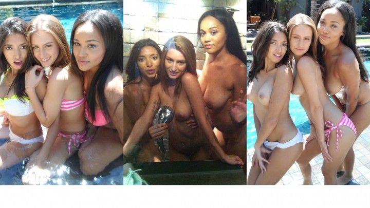 Amazing Teen Foursome in Shower!!!