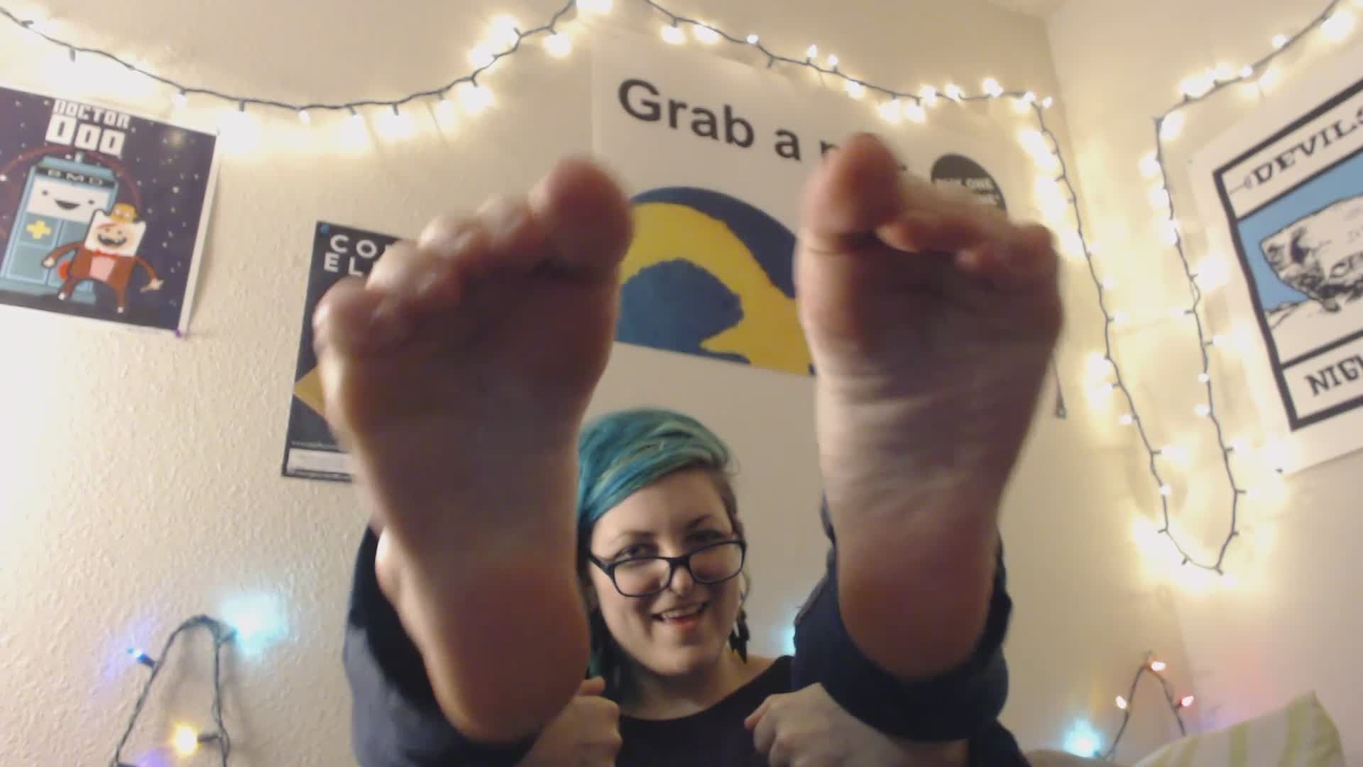 Teased and tickled w feet in your face