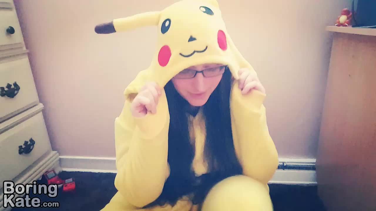 Fapping in My Pikachu Kigurumi