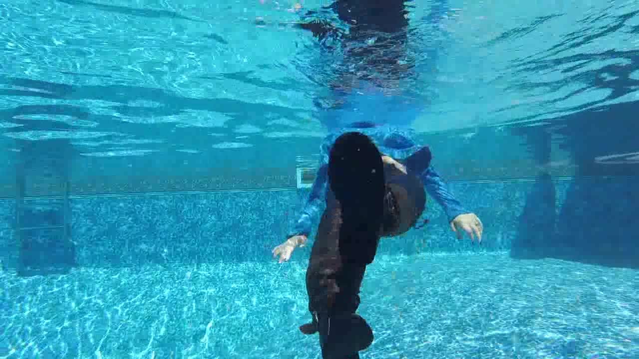 Underwater Jeans and Boots